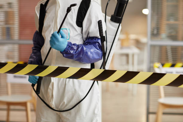 Professional Blood Cleanup technician working in East Baldwin, ME